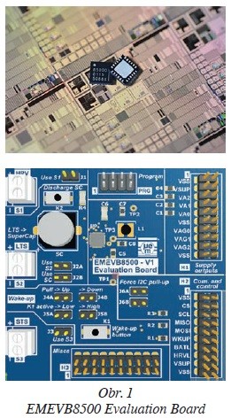 Obr. 1 EMEVB8500 Evaluation Board